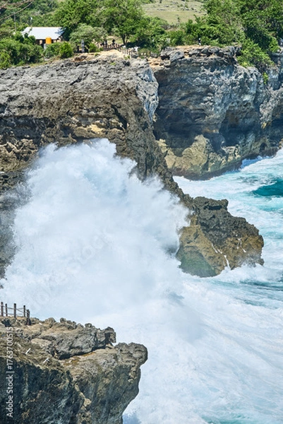 Obraz waterfall and rocks