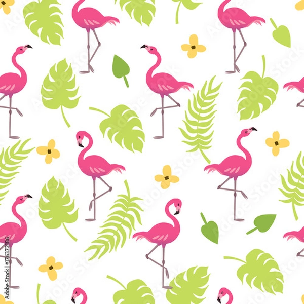 Fototapeta Flamingo pattern