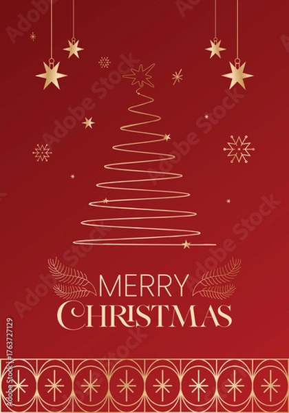 Obraz Merry Christmas Poster