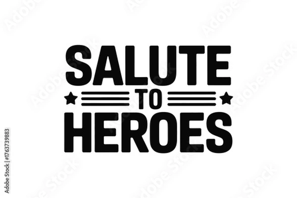 Fototapeta Salute heroes appreciation graphic design vector illustration art