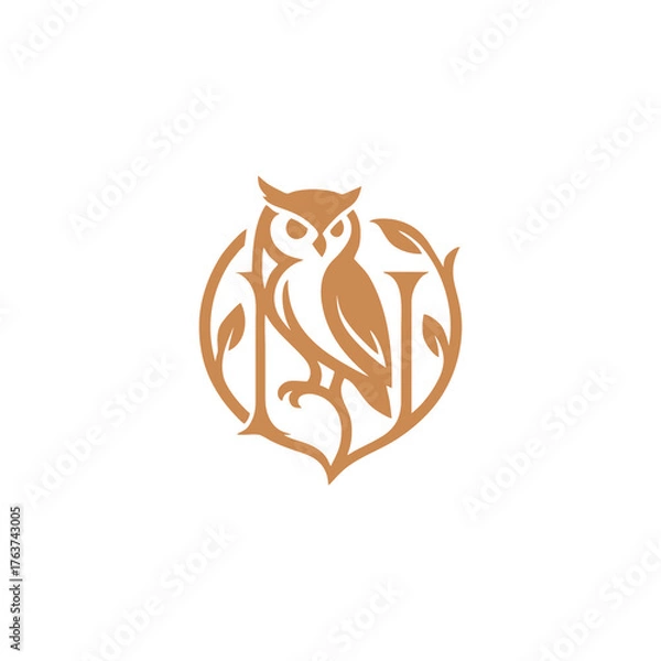 Obraz owl icon vector