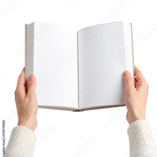 Fototapeta PNG image of a person reading a book, symbolizing knowledge, learning, and peaceful study time, ideal for education, literature, and intellectual themed projects