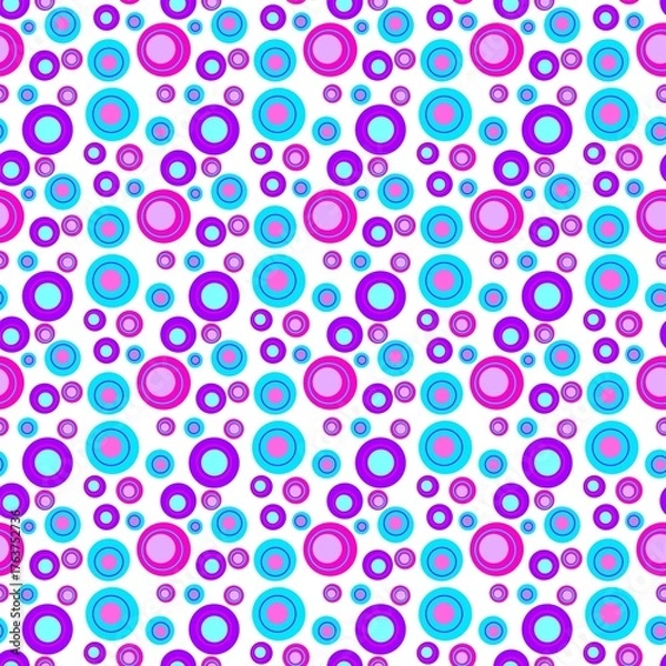 Fototapeta seamless pattern with circles
