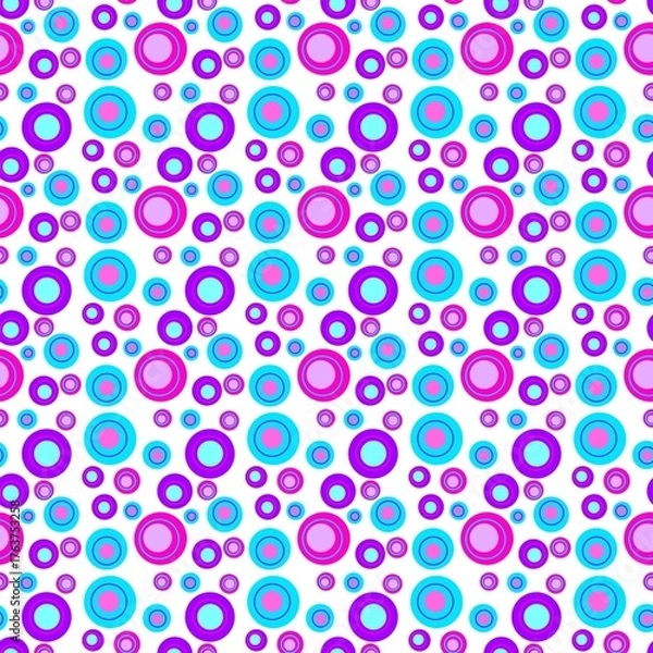 Fototapeta seamless pattern with circles
