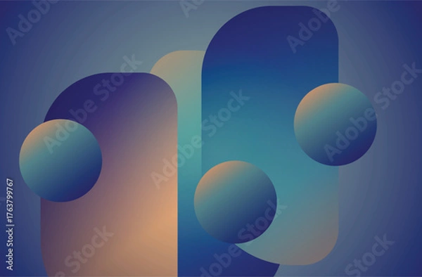 Obraz Abstract geometric background features vibrant colors backdrop background for banner, poster, ads, covering and wallpaper design