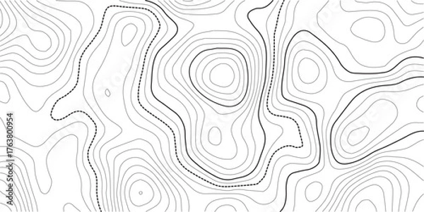 Obraz abstract wavy background. topographic contour background. Topography background. Vector banner. T