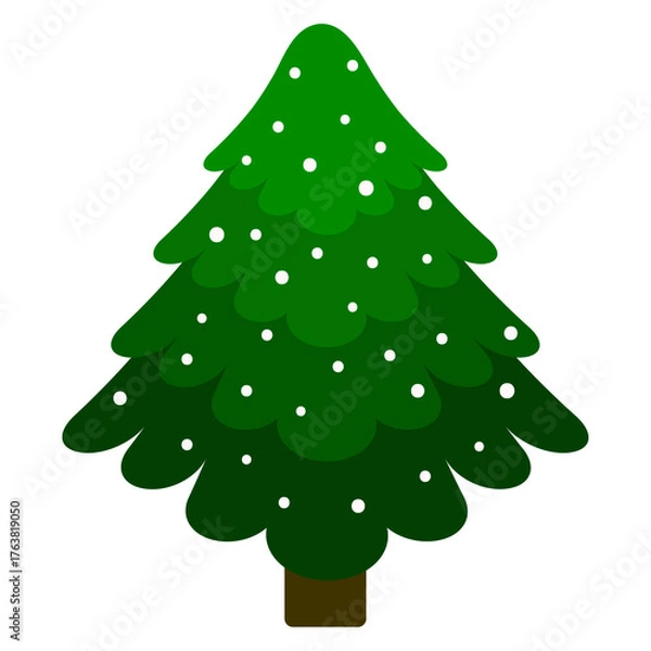Obraz christmas tree without background 