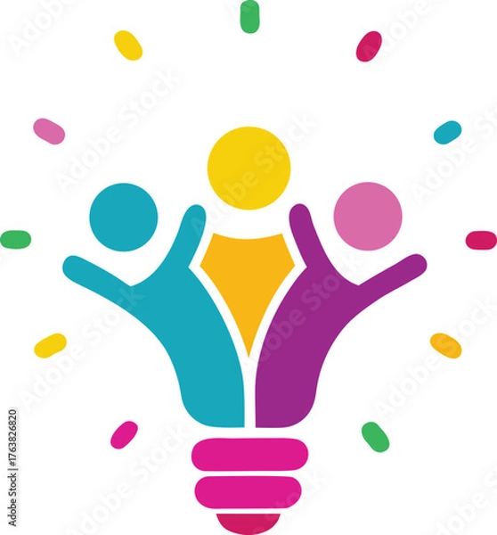 Obraz  light bulb logo vector art