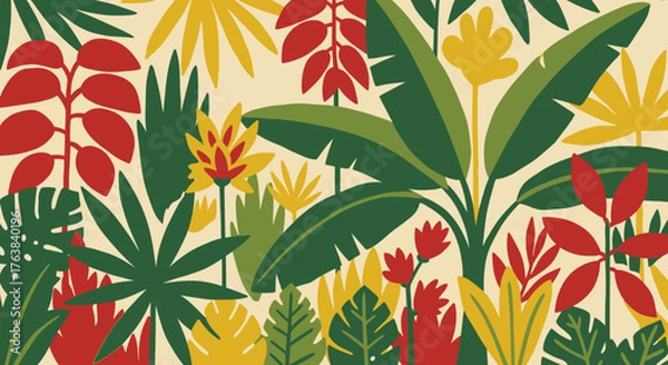 Fototapeta Collection of adorable cartoon dogs in various breeds, poses, and playful interactions, perfect for pet lovers and graphic design projects