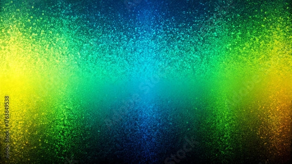 Obraz Green lo-fi grainy gradient texture. Colorful gradient background. Textured noise. Spray Paint Brush. The emerald green blurred backdrop for the banner, creative minimal poster, banner, and template