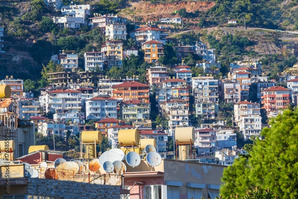 Obraz Mountainside houses in Turkey