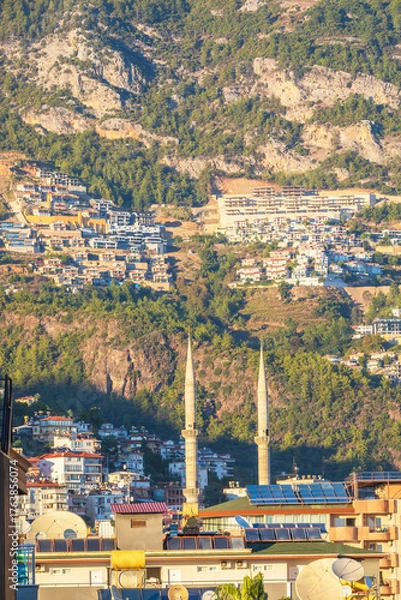 Obraz Mountainside houses in Turkey