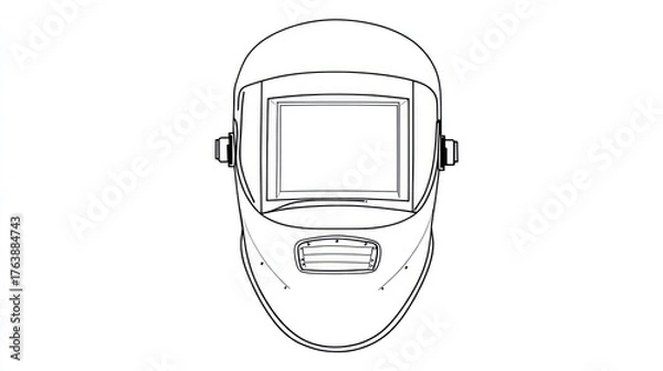 Fototapeta Welding helmet design