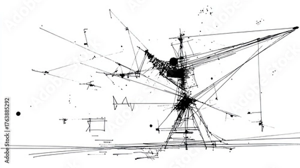 Fototapeta Abstract architectural design