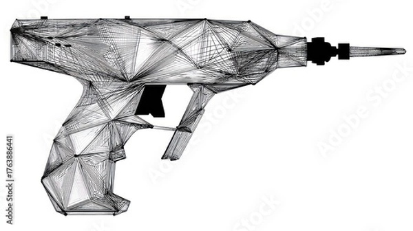 Fototapeta Abstract gun design
