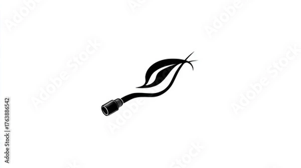 Fototapeta Abstract leaf pipe design