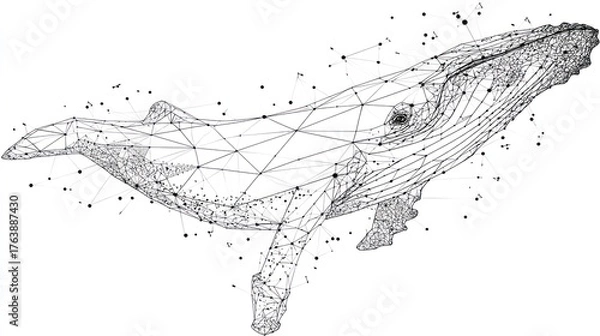 Fototapeta Abstract whale design