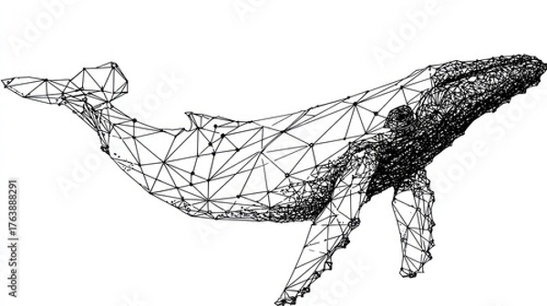 Fototapeta Abstract whale design