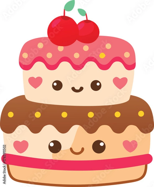 Obraz cake with cherry