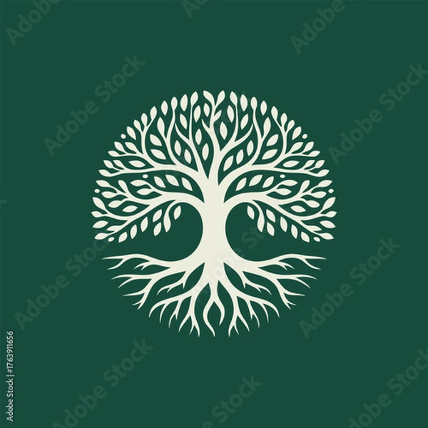 Obraz vector tree silhouette