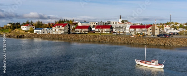 Obraz Boat in Borgarnes Iceland