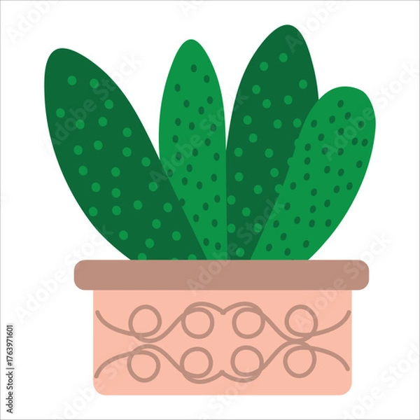 Obraz cactus in flowerpot