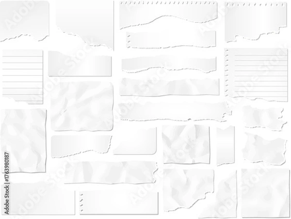 Obraz Abstract Cutting Papers Transparent PNG 