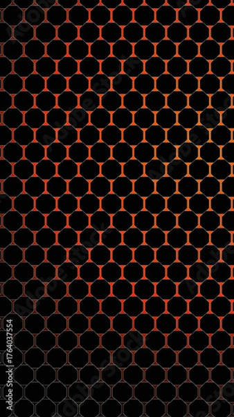 Fototapeta Honeycomb Mesh Grid  , Black honeycomb background abstract wallpaper featuring a repeating honeycomb