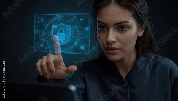 Fototapeta Creative workspace with modern technology 241