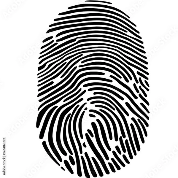 Fototapeta fingerprint vector icon