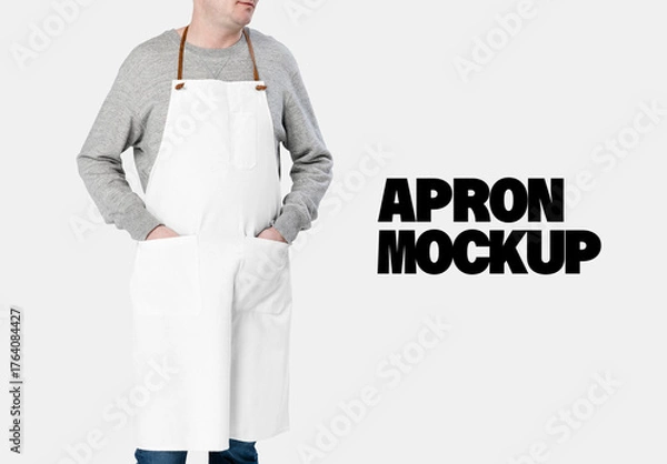 Obraz Clean Apron Mockup Design PSD
