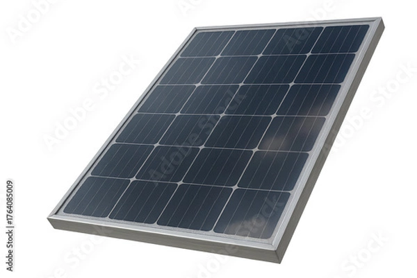 Fototapeta solar panels on white background