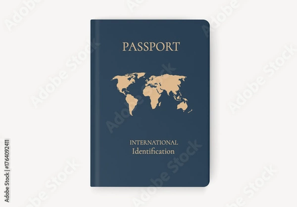 Obraz Global Travel Document Design Mockup PSD
