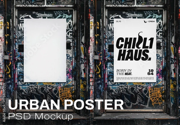 Obraz Urban Poster Mockup Design PSD
