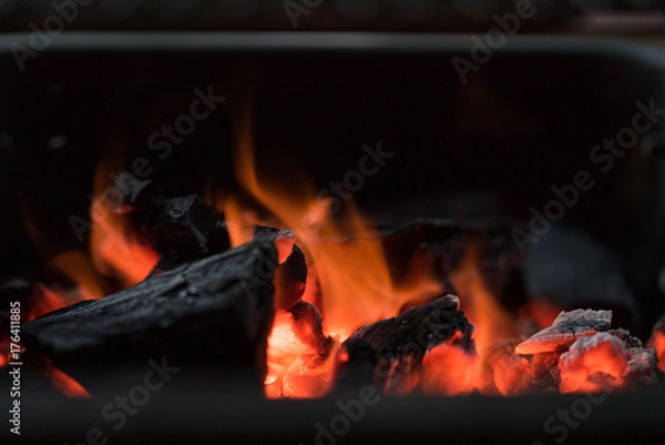 Fototapeta 炭火