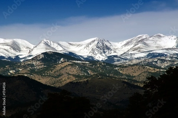 Fototapeta colorado winter mountain peaks