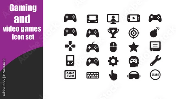 Fototapeta Gaming and video games icon 