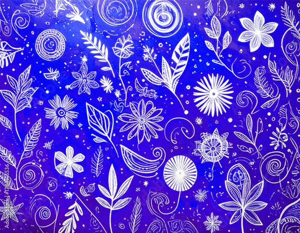 Obraz 可愛い落書きの背景素材