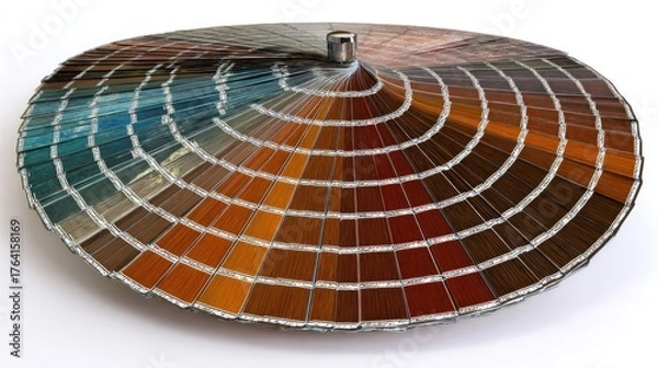 Fototapeta Color Wheel Display Featuring Multiple Shades in Circular Arrangement for Art and Design Projects