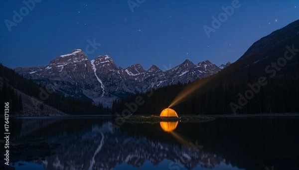 Obraz lake in the mountains