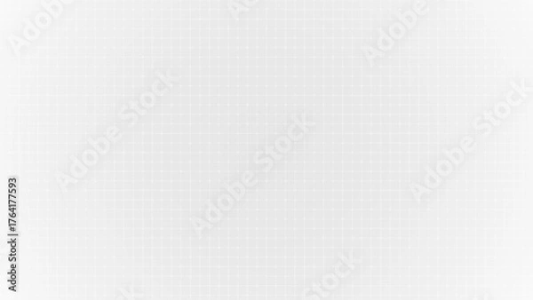 Fototapeta White gradient background with subtle grid pattern. Minimal geometric texture for modern presentation, technology design, or abstract layout. Clean vector style backdrop