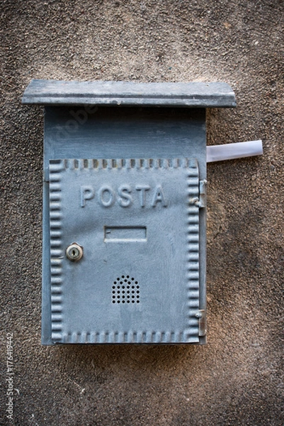 Obraz Gray letter box with letter