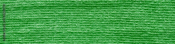 Obraz Macro of green synthetic fabric with microthread weave and neat horizontal lines; soft, warm, cozy texture ideal for high‑resolution backgrounds and web banners. Photo