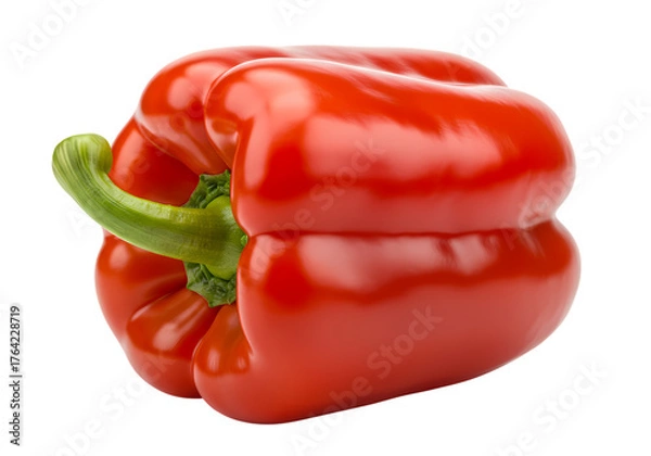 Fototapeta Fresh red bell pepper, vibrant and full of flavor