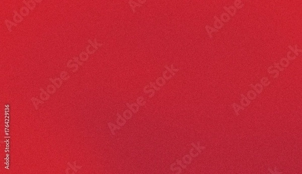 Fototapeta A close-up, full-frame shot of a textured, vibrant red fabric, likely felt or a similar material, with a uniform surface.