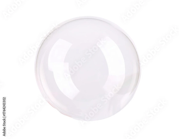Fototapeta Transparent Bubble A Delicate Sphere of Light and Reflection.