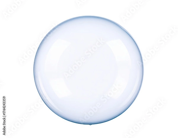 Fototapeta Transparent Bubble Floating in Air Minimalist Design Clean and Simple 1.