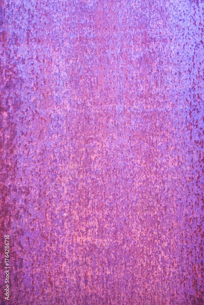 Fototapeta Purple-red gradient corroded mottled metal texture background