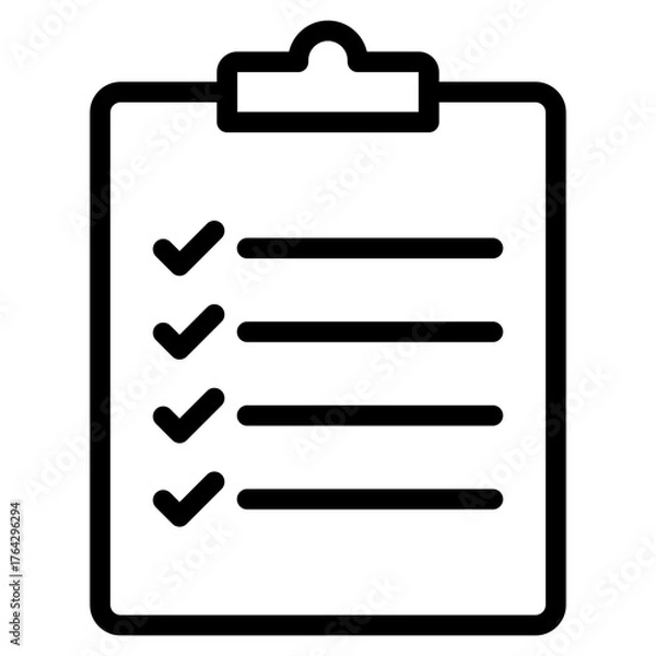 Fototapeta To do list icon in vector illustration