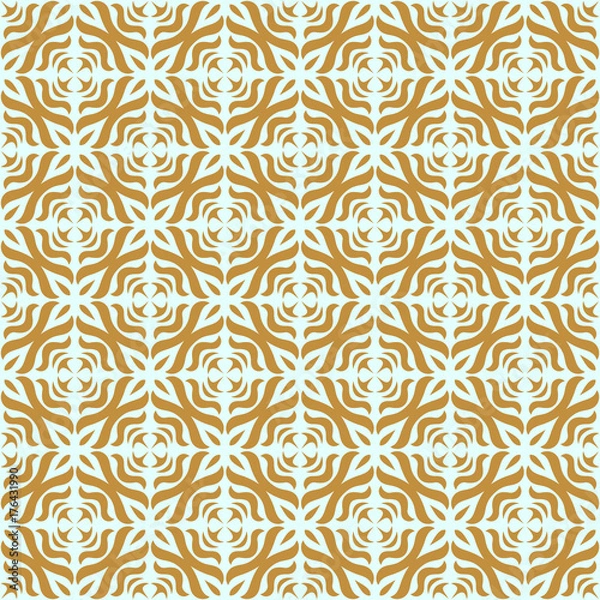 Fototapeta Christmas seamless pattern, golden backgraund, vector